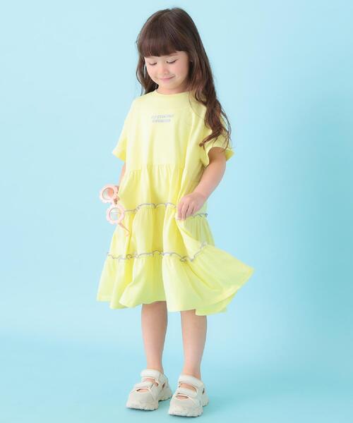 SHOO・LA・RUE(シューラルー)の「【100-150cm】配色メローティアードワンピース(ワンピース・キッズ・ブルー系その他/パープル/ライトイエロー系・11/10/15 /14/13/12)」の13枚目の写真