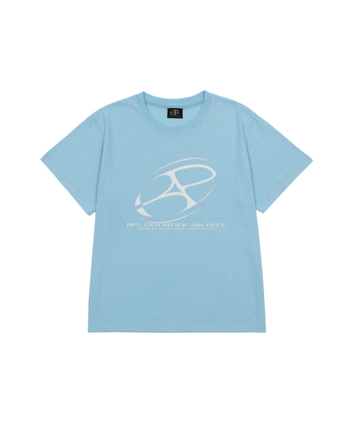BP2 DISORDER（ビーピーツーディスオーダー）の「ビッググラフィックロゴクロップTシャツブルー（Tシャツ/カットソー・レディース・その他・FREE）」の2枚目の写真