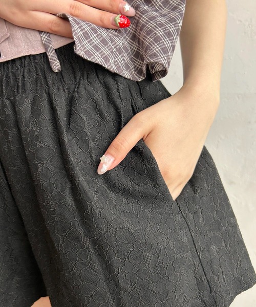 PHILLY（フィリー）の「レースショートパンツ（その他パンツ・レディース・ブラック/ホワイト・FREE）」の6枚目の写真