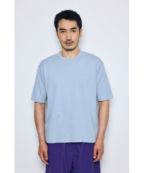 AZUL by moussy(アズールバイマウジー)の「リネンブレンドニットTシャツ(ニット/セーター・メンズ・ライトブラック/ライトグレー/ライトブルー・MEDIUM/SMALL/LARGE)」の19枚目の写真