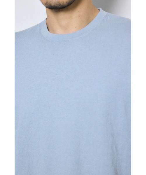 AZUL by moussy(アズールバイマウジー)の「リネンブレンドニットTシャツ(ニット/セーター・メンズ・ライトブラック/ライトグレー/ライトブルー・MEDIUM/SMALL/LARGE)」の22枚目の写真