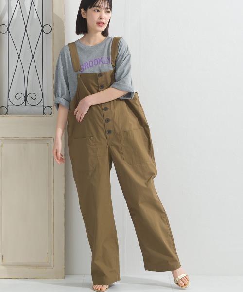 OMMO サロペット セール】ウォッシュ加工 ダンプサロペット（サロペット/オーバーオール