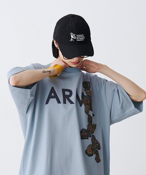 SeeSew(シーソー)の「【UNISEX】ARMY WAPPEN PRINT TEE/アーミーワッペンプリントTシャツ(Tシャツ/カットソー・メンズ・グレー/サックスブルー・M/L)」の18枚目の写真