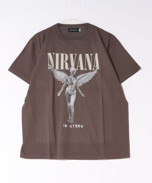 JUGLANS(ユグランス)の「【GOOD ROCK SPEED】NIRVANA Tshirts 26NVN204W(Tシャツ/カットソー・メンズ・ブラウン/チャコールグレー/ホワイト・L/M/XL)」の1枚目の写真