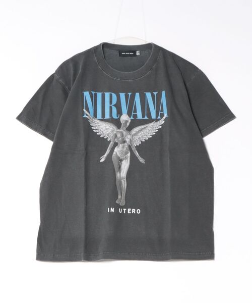JUGLANS(ユグランス)の「【GOOD ROCK SPEED】NIRVANA Tshirts 26NVN204W(Tシャツ/カットソー・メンズ・ブラウン/チャコールグレー/ホワイト・L/M/XL)」の3枚目の写真