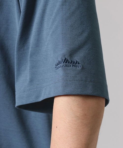 THOUSAND MILE（サウザンドマイル）の「【THOUSAND MILE(サウザンドマイル)】プリントTシャツ[吸水速乾・抗ピリング・抗菌防臭]（Tシャツ/カットソー・メンズ・チャコール/ブルー/ホワイト・MEDIUM/LARGE）」の7枚目の写真