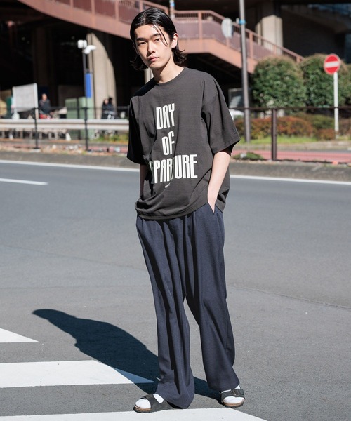 THOUSAND MILE（サウザンドマイル）の「【THOUSAND MILE(サウザンドマイル)】プリントTシャツ[吸水速乾・抗ピリング・抗菌防臭]（Tシャツ/カットソー・メンズ・チャコール/ブルー/ホワイト・MEDIUM/LARGE）」の17枚目の写真