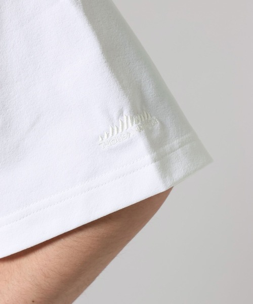 THOUSAND MILE（サウザンドマイル）の「【THOUSAND MILE(サウザンドマイル)】プリントTシャツ[吸水速乾・抗ピリング・抗菌防臭]（Tシャツ/カットソー・メンズ・チャコール/ブルー/ホワイト・MEDIUM/LARGE）」の16枚目の写真