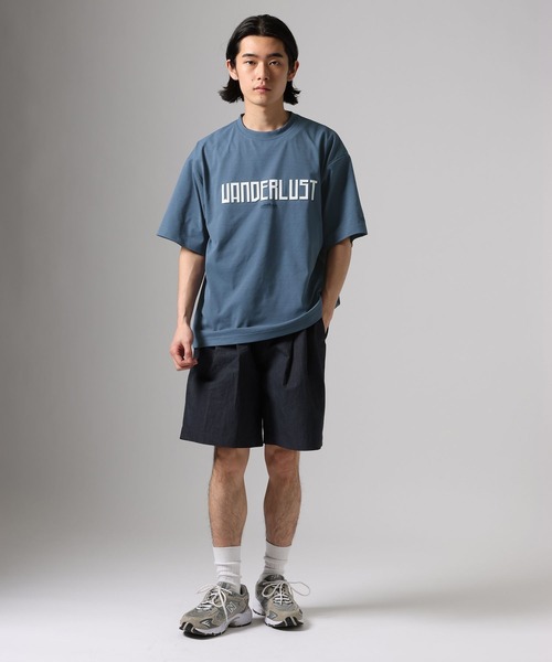 THOUSAND MILE（サウザンドマイル）の「【THOUSAND MILE(サウザンドマイル)】プリントTシャツ[吸水速乾・抗ピリング・抗菌防臭]（Tシャツ/カットソー・メンズ・チャコール/ブルー/ホワイト・MEDIUM/LARGE）」の20枚目の写真