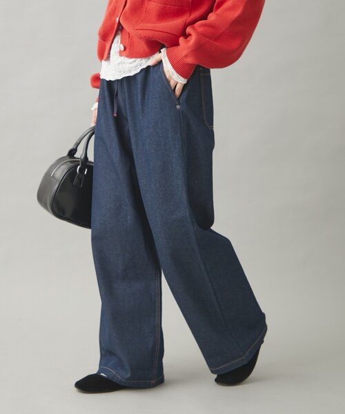 GEVACO（ゲバコ）の「【GEVACO/ゲバコ】10ozデニムイージーワイドパンツ（デニムパンツ・レディース・サックスブルー/インディゴブルー・MEDIUM/LARGE）」の5枚目の写真