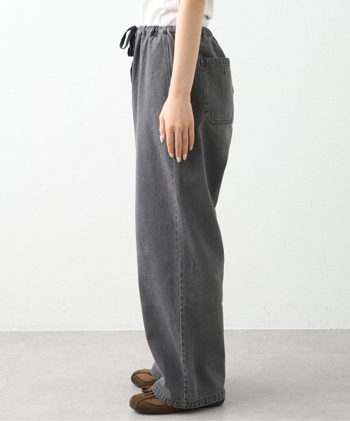 GEVACO(ゲバコ)の「【GEVACO/ゲバコ】10ozデニムイージーワイドパンツ(デニムパンツ・レディース・サックスブルー/インディゴブルー・MEDIUM/LARGE)」の3枚目の写真