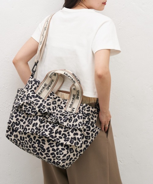 CIAOPANIC TYPY(チャオパニックティピー)の「:【ZOZO限定】【MumME】A4サイズ収納可能フリルデザイン2WAYショルダ(ショルダーバッグ・レディース・イエロー/オフホワイト/ブラック/キャメル・ONE SIZE)」の5枚目の写真