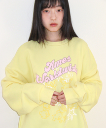 STAR RABBIT DRAWING SWEATSHIRT YELLOW