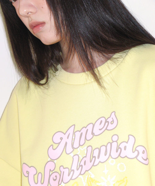 AMESWORLDWIDE（アメスワールドワイド）の「STAR RABBIT DRAWING SWEATSHIRT YELLOW（スウェット・レディース・その他・FREE）」の8枚目の写真