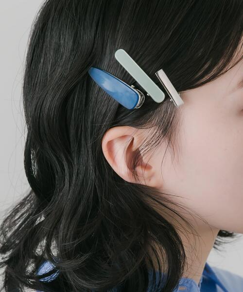 SMELLY（スメリー）の「カラーメタル3セットヘアピン（ヘアピン・レディース・ブルー系その他・-）」の2枚目の写真