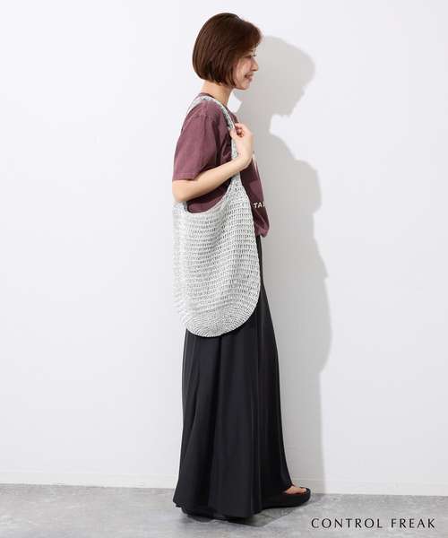 CONTROL FREAK / CTFK(コントロールフリーク)の「《追加》CONTROL FREAK メタリックペーパークロッシェバッグ 254-121502(ショルダーバッグ・レディース・シルバー・FREE)」の14枚目の写真