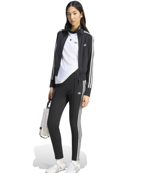 adidas（アディダス）の「adidas FIREBIRD CLASSIC TRACK TOP / アディダス ファイヤーバード クラシック トラックトップ（ジャージ・レディース・ブラック・S/M/L）」の11枚目の写真
