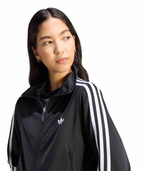 adidas（アディダス）の「adidas FIREBIRD CLASSIC TRACK TOP / アディダス ファイヤーバード クラシック トラックトップ（ジャージ・レディース・ブラック・S/M/L）」の2枚目の写真