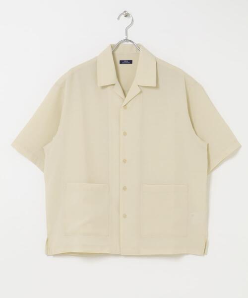 ITEMS URBANRESEARCH(アイテムズ アーバンリサーチ)の「『吸水速乾/イージーケア』リネンブレンド高機能半袖コーチシャツ(シャツ/ブラウス・メンズ・ブラック/ブルー/オフホワイト・MEDIUM/LARGE)」の13枚目の写真