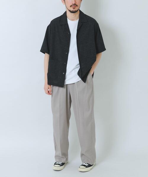 ITEMS URBANRESEARCH(アイテムズ アーバンリサーチ)の「『吸水速乾/イージーケア』リネンブレンド高機能半袖コーチシャツ(シャツ/ブラウス・メンズ・ブラック/ブルー/オフホワイト・MEDIUM/LARGE)」の18枚目の写真