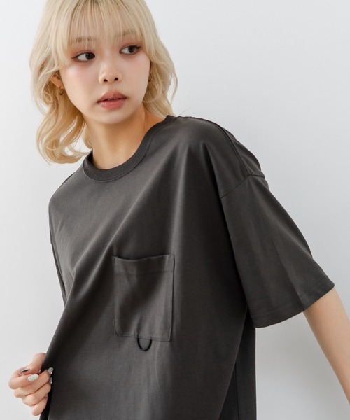 OUTDOOR EXCHANGE(アウトドアエクスチェンジ)の「【OUTDOOR EXCHANGE/アウトドアエクスチェンジ】×【ZERO STAIN/ゼロステイン】コラボ 裾ドローコード 胸ポケット Tシャツ(Tシャツ/カットソー・メンズ・ホワイト/スミクロ・MEDIUM/LARGE)」の18枚目の写真