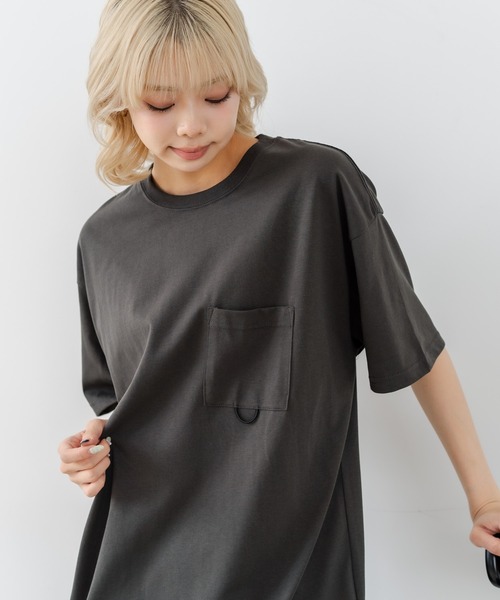 OUTDOOR EXCHANGE(アウトドアエクスチェンジ)の「【OUTDOOR EXCHANGE/アウトドアエクスチェンジ】×【ZERO STAIN/ゼロステイン】コラボ 裾ドローコード 胸ポケット Tシャツ(Tシャツ/カットソー・メンズ・ホワイト/スミクロ・MEDIUM/LARGE)」の19枚目の写真