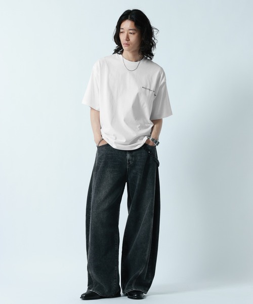 RAGEBLUE(レイジブルー)の「【接触冷感/吸水速乾 】FLOWER STITCH PRINT T-SHIRT/フラワー刺繍プリントTシャツ(Tシャツ/カットソー・メンズ・グレー/ブルー/ホワイト・MEDIUM/LARGE)」の5枚目の写真