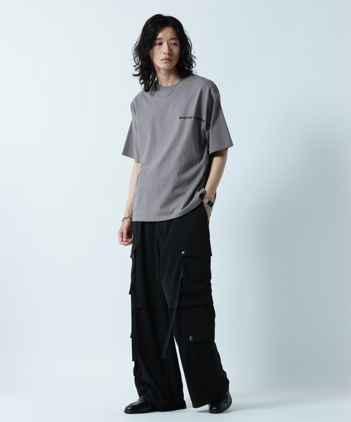 RAGEBLUE(レイジブルー)の「【接触冷感/吸水速乾 】FLOWER STITCH PRINT T-SHIRT/フラワー刺繍プリントTシャツ(Tシャツ/カットソー・メンズ・グレー/ブルー/ホワイト・MEDIUM/LARGE)」の14枚目の写真