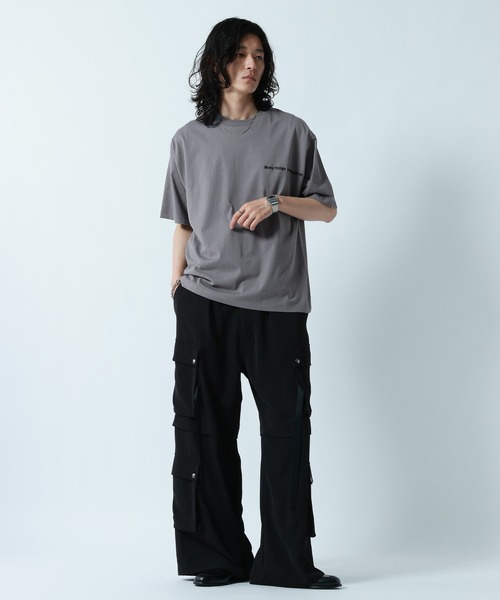 RAGEBLUE(レイジブルー)の「【接触冷感/吸水速乾 】FLOWER STITCH PRINT T-SHIRT/フラワー刺繍プリントTシャツ(Tシャツ/カットソー・メンズ・グレー/ブルー/ホワイト・MEDIUM/LARGE)」の15枚目の写真