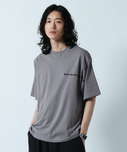 RAGEBLUE(レイジブルー)の「【接触冷感/吸水速乾 】FLOWER STITCH PRINT T-SHIRT/フラワー刺繍プリントTシャツ(Tシャツ/カットソー・メンズ・グレー/ブルー/ホワイト・MEDIUM/LARGE)」の18枚目の写真