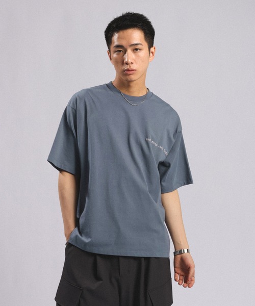 RAGEBLUE(レイジブルー)の「【接触冷感/吸水速乾 】FLOWER STITCH PRINT T-SHIRT/フラワー刺繍プリントTシャツ(Tシャツ/カットソー・メンズ・グレー/ブルー/ホワイト・MEDIUM/LARGE)」の18枚目の写真