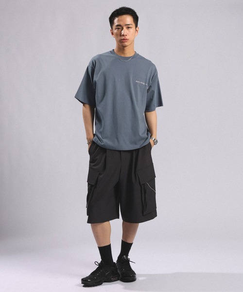 RAGEBLUE(レイジブルー)の「【接触冷感/吸水速乾 】FLOWER STITCH PRINT T-SHIRT/フラワー刺繍プリントTシャツ(Tシャツ/カットソー・メンズ・グレー/ブルー/ホワイト・MEDIUM/LARGE)」の16枚目の写真