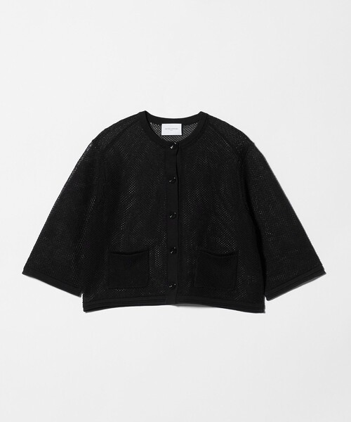 UNITED ARROWS(ユナイテッドアローズ)の「コットン メッシュ カーディガン(カーディガン/ボレロ・レディース・ライトブルー/ブラック/オフホワイト・FREE)」の3枚目の写真