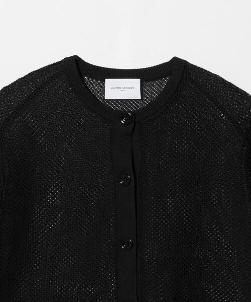 UNITED ARROWS(ユナイテッドアローズ)の「コットン メッシュ カーディガン(カーディガン/ボレロ・レディース・ライトブルー/ブラック/オフホワイト・FREE)」の12枚目の写真