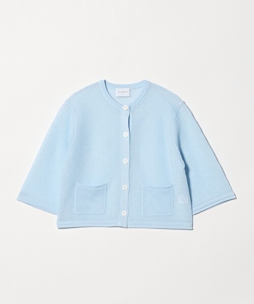 UNITED ARROWS（ユナイテッドアローズ）の「コットン メッシュ カーディガン（カーディガン/ボレロ・レディース・ライトブルー/ブラック/オフホワイト・FREE）」の16枚目の写真