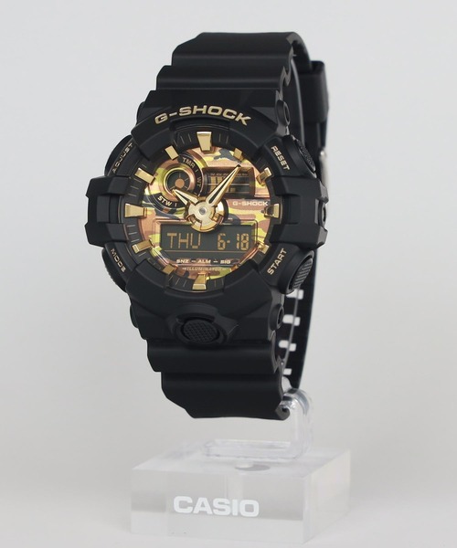G-SHOCK（ジーショック）の「BOLD CAMO Series / GA-700CF-1AJF（アナログ腕時計・メンズ・ブラック×ゴールド・FREE）」の6枚目の写真