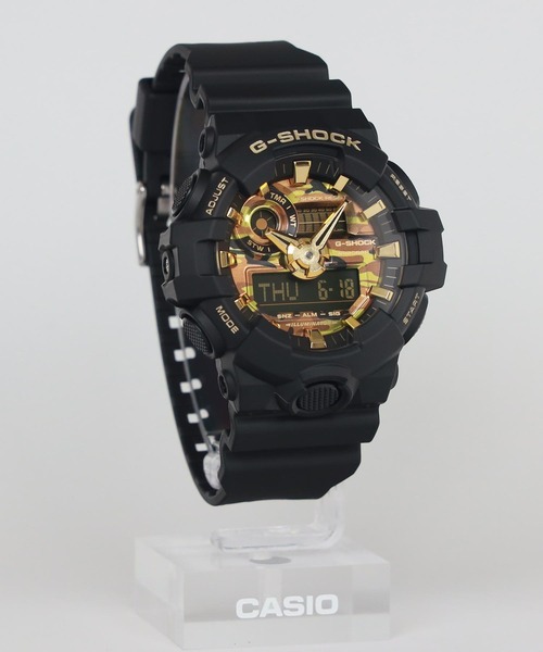 G-SHOCK（ジーショック）の「BOLD CAMO Series / GA-700CF-1AJF（アナログ腕時計・メンズ・ブラック×ゴールド・FREE）」の7枚目の写真