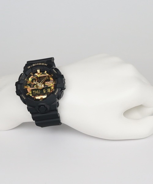 G-SHOCK（ジーショック）の「BOLD CAMO Series / GA-700CF-1AJF（アナログ腕時計・メンズ・ブラック×ゴールド・FREE）」の12枚目の写真