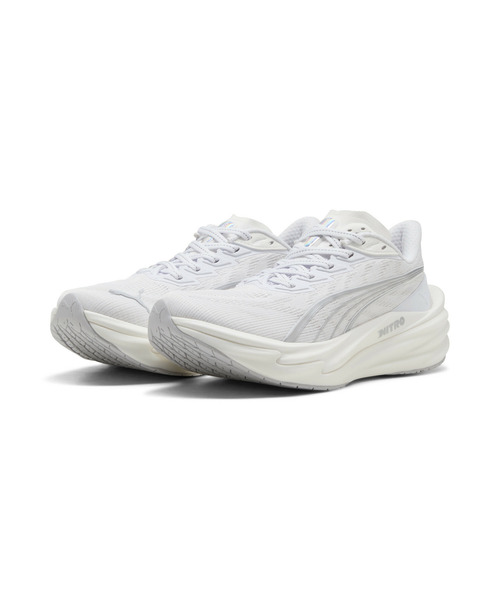 PUMA（プーマ）の「PUMA プーマ ウィメンズ ディヴィエイト ニトロ 4 ランニングシューズ（スニーカー・レディース・ホワイト/ラベンダー/ホワイト系その他2/レッド系その他3・23.5cm/24.0cm/24.5cm/22.5cm/23.0cm/25.0cm）」の5枚目の写真