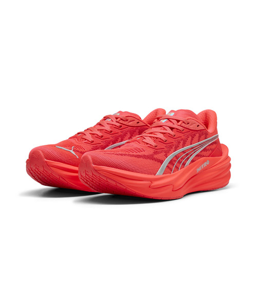PUMA（プーマ）の「PUMA プーマ ウィメンズ ディヴィエイト ニトロ 4 ランニングシューズ（スニーカー・レディース・ホワイト/ラベンダー/ホワイト系その他2/レッド系その他3・23.5cm/24.0cm/24.5cm/22.5cm/23.0cm/25.0cm）」の12枚目の写真