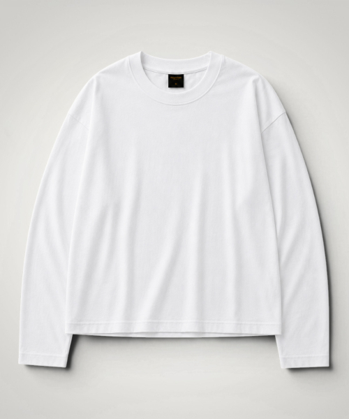 Pendulum(ペンデュラム)の「エッセンシャル高重量セミクロップ長袖Tシャツ LR5TU573_3color(Tシャツ/カットソー・メンズ・ブラック/ホワイト/ヘザーグレー・95/100/105)」の7枚目の写真