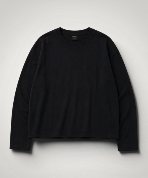 Pendulum(ペンデュラム)の「エッセンシャル高重量セミクロップ長袖Tシャツ LR5TU573_3color(Tシャツ/カットソー・メンズ・ブラック/ホワイト/ヘザーグレー・95/100/105)」の9枚目の写真
