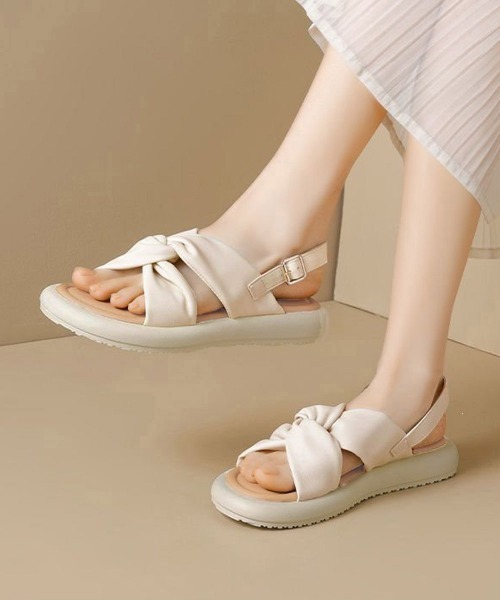 Miniministore(ミニミニストア)の「ミュールサンダル 美脚 フラットソール靴(サンダル・レディース・ブラック/アイボリー・25.0cm/24.5cm/24.0cm/23.5cm/23.0cm/22.5cm)」の12枚目の写真