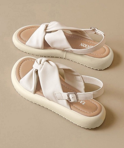 Miniministore(ミニミニストア)の「ミュールサンダル 美脚 フラットソール靴(サンダル・レディース・ブラック/アイボリー・25.0cm/24.5cm/24.0cm/23.5cm/23.0cm/22.5cm)」の16枚目の写真
