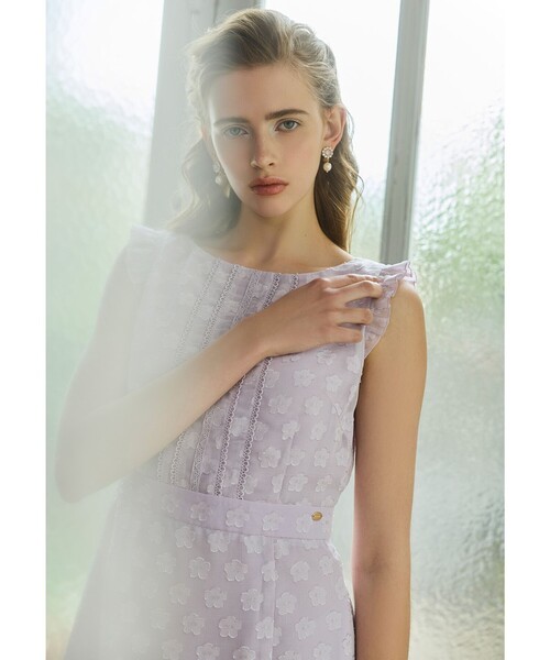 TOCCA（トッカ）の「BLOOMING BONBON ドレス（ワンピース・レディース・ネイビー系5/ライラック系5・0/2）」の18枚目の写真