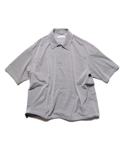 SOPHNET.（ソフネット）の「STRETCH SUCKER S/S POLO SHIRT（ポロシャツ・メンズ・A/ホワイト/ライトブルー/ブラック・1/2/3/4/5）」の4枚目の写真