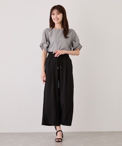 Jayro(ジャイロ)の「麻ライクリラックスパンツ(その他パンツ・レディース・ダークブラウン/ブラック/オフホワイト/ブルー・FREE)」の9枚目の写真