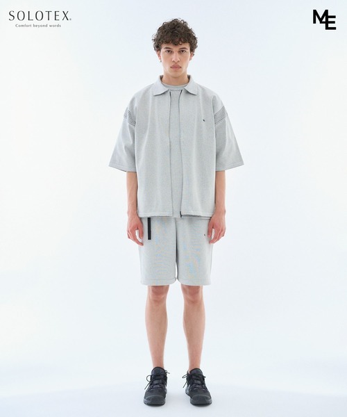 ESTNATION(エストネーション)の「MINOTAUR INST. FOR ESTNATION / WASHI+SOLOTEX ShortSleeve ZipPolo(ニット/セーター・メンズ・ライトグレー/ブラック/ライラック・MEDIUM/LARGE)」の9枚目の写真