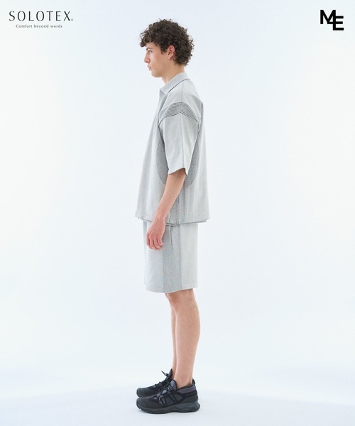 ESTNATION(エストネーション)の「MINOTAUR INST. FOR ESTNATION / WASHI+SOLOTEX ShortSleeve ZipPolo(ニット/セーター・メンズ・ライトグレー/ブラック/ライラック・MEDIUM/LARGE)」の10枚目の写真