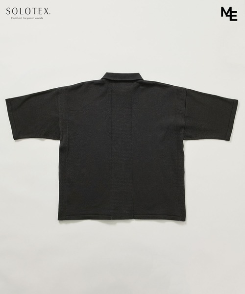 ESTNATION(エストネーション)の「MINOTAUR INST. FOR ESTNATION / WASHI+SOLOTEX ShortSleeve ZipPolo(ニット/セーター・メンズ・ライトグレー/ブラック/ライラック・MEDIUM/LARGE)」の12枚目の写真